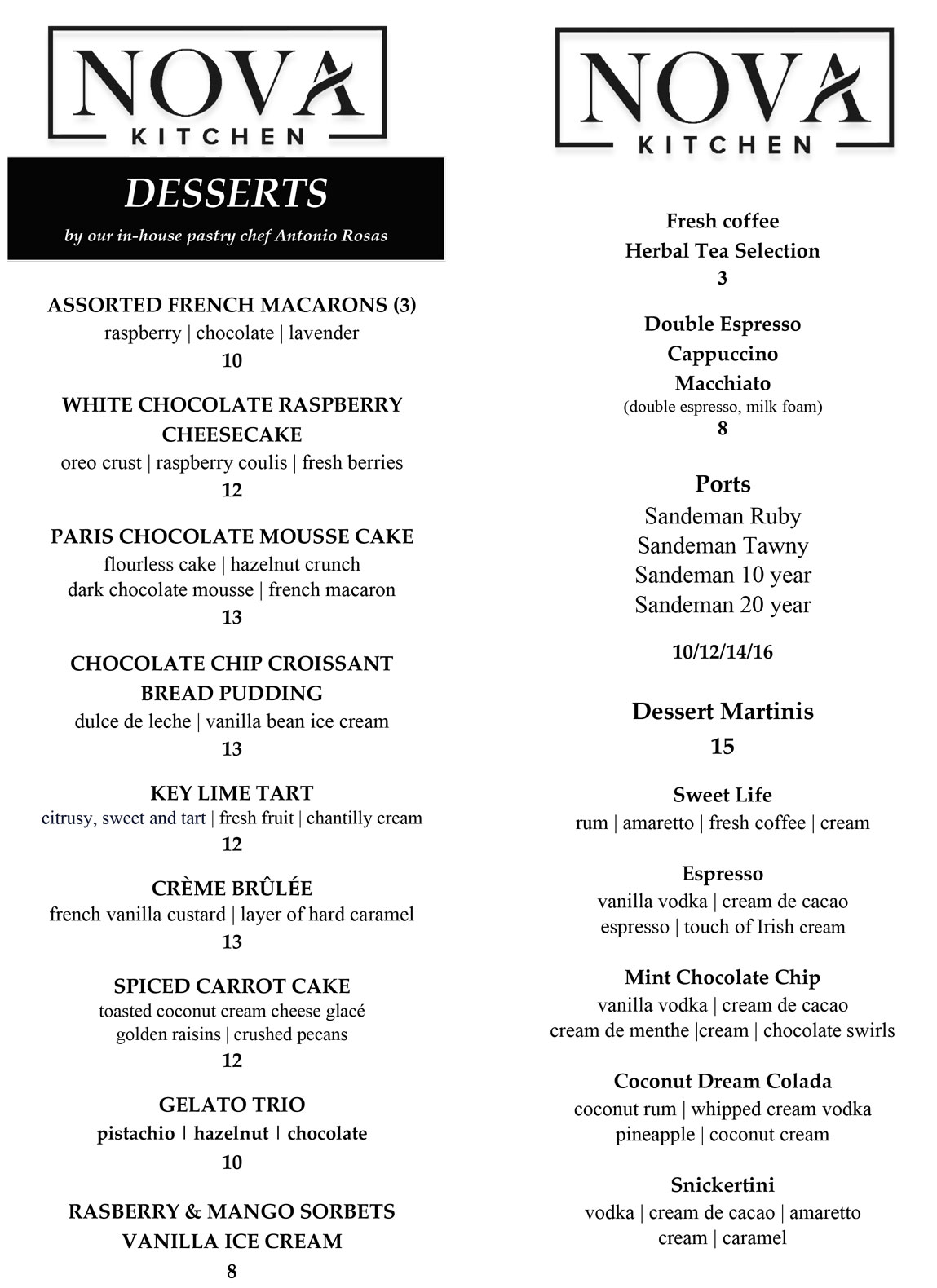 Desserts Page 1